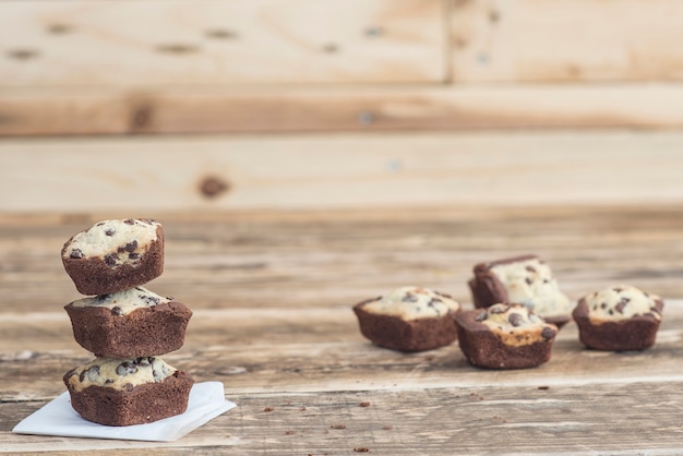 Biscotto brownie di cioccolato artigianale