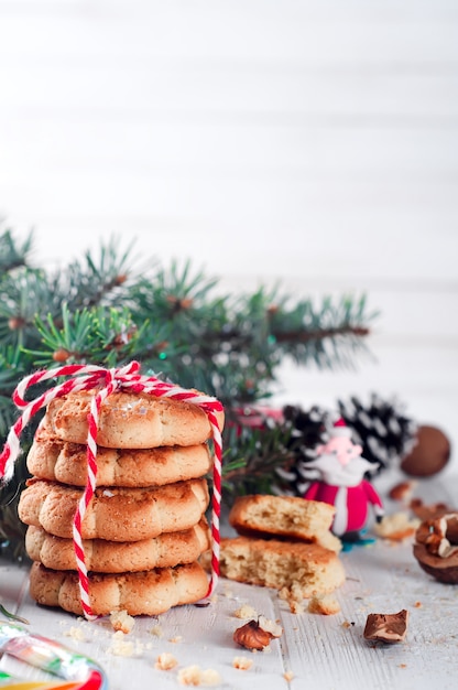 Biscotto di Natale fatto in casa con decorazione