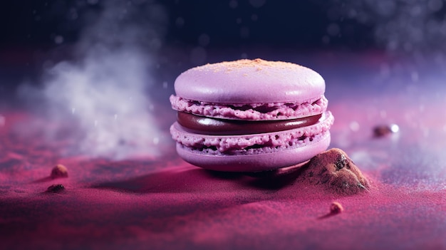 Biscotto dolce francese Macaron AI generativo