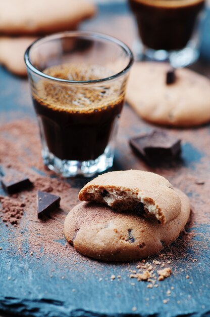 Biscotto fatto in casa con cioccolato