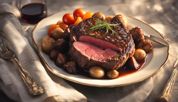 Bistecca di filetto mignon al Boeuf Bourgignon