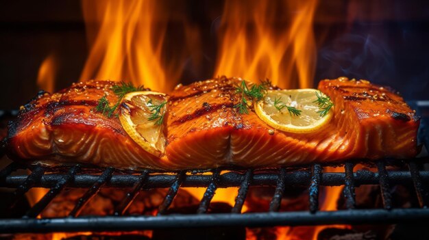 Bistecca di salmone alla griglia