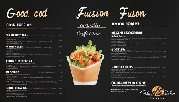 Bistro buon cibo Cafè che serve un menu fusion