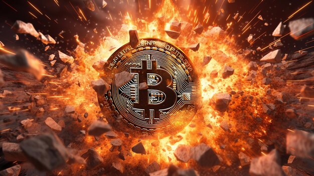 Bitcoin_explosion_BTC_Crash_Cryptocurrency_bomb_fire