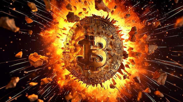 Bitcoin_explosion_BTC_Crash_Cryptocurrency_bomb_fire