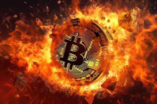 Bitcoin sul materiale del fuoco