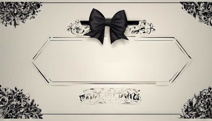 Foto black bow vintage background etichetta di vendita e modello di etichetta di acquisto su carta offerta speciale vintage