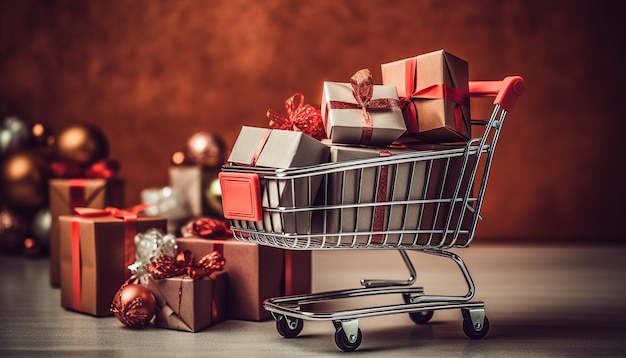 Black Friday Carrelli della spesa e fantasiose confezioni regalo