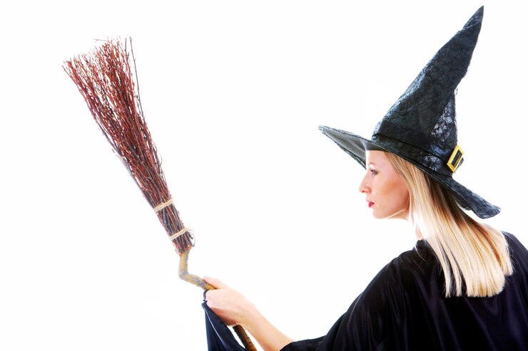 Photo black portrait blonde person haunt