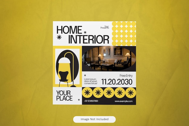 Black Utilitarian Home Interior Post sui social media