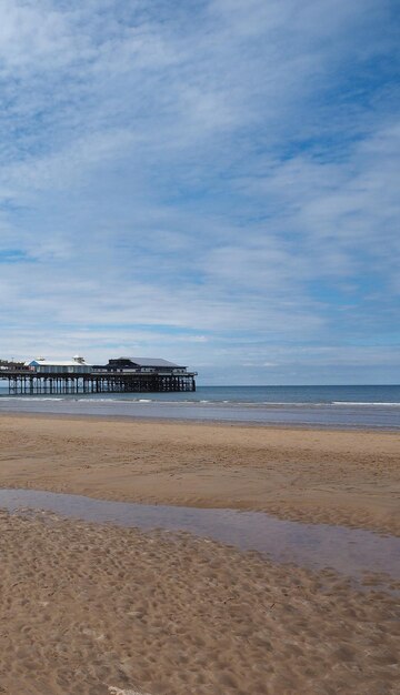 Blackpool Pleasure Beach sulla costa di Fylde a Blackpool, Lancashire, UK