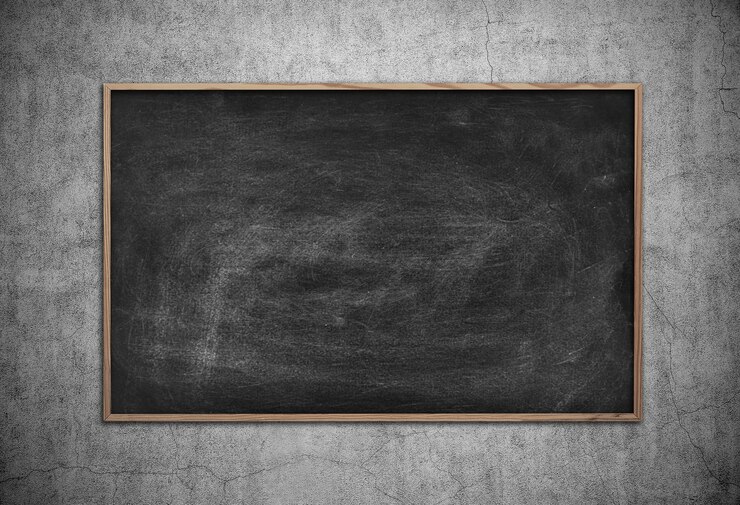 Blank chalk board