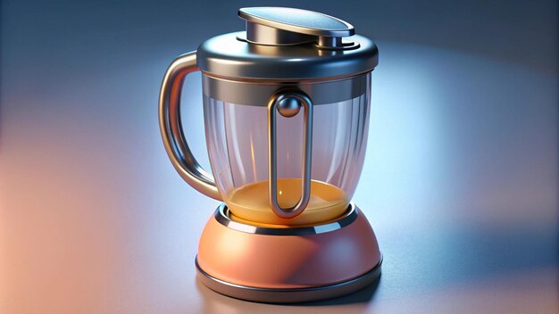 Blender di rendering 3D con sfondo trasparente