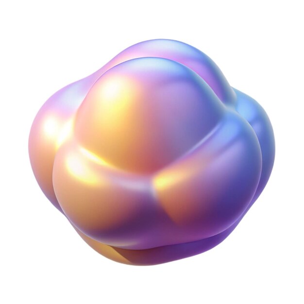 Blob 3D astratto e colorato