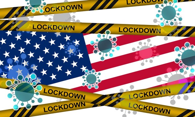 Blocco dell'America dal virus corona