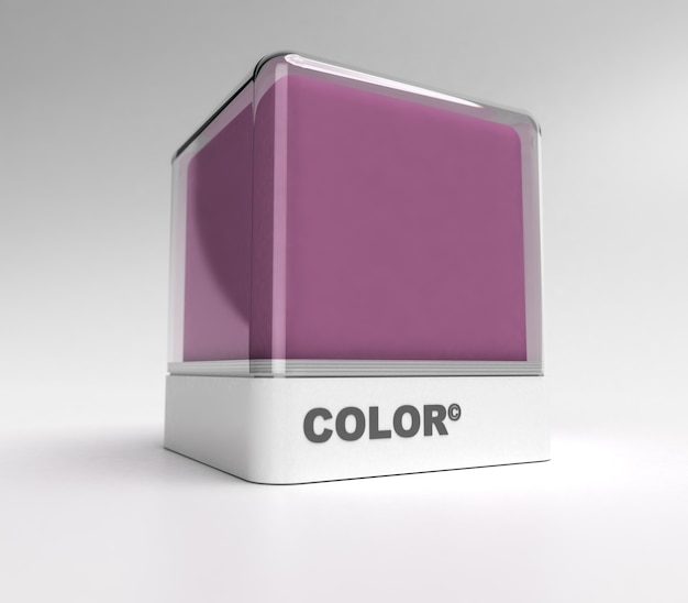 Blocco di design in un colore viola