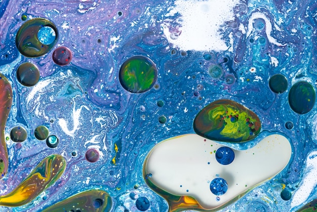 Blu Acrilico Versare Colore Liquido superfici astratte in marmo Design