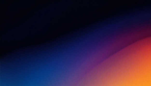 Blu arancione viola nero gradiente granulato rumore scuro consistenza sfondo poster di intestazione astratto