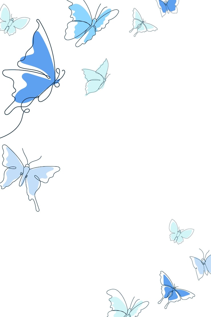 Foto blu farfalla adesivo png confine bella illustrazione animale