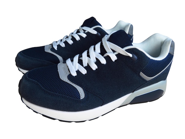 Blu isolato scarpe da ginnastica