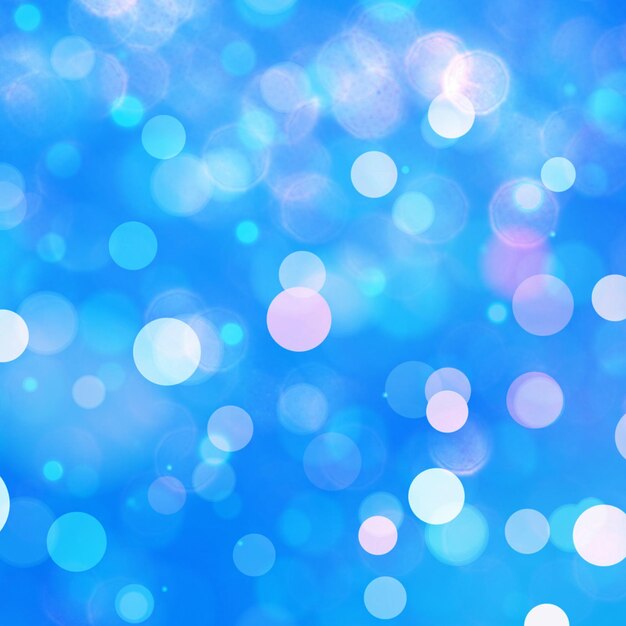 Blue bokeh lights background for seasonal holidays event celebrations and various design works
