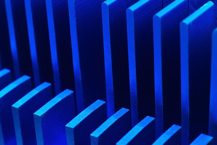 Blue chipset heatsink