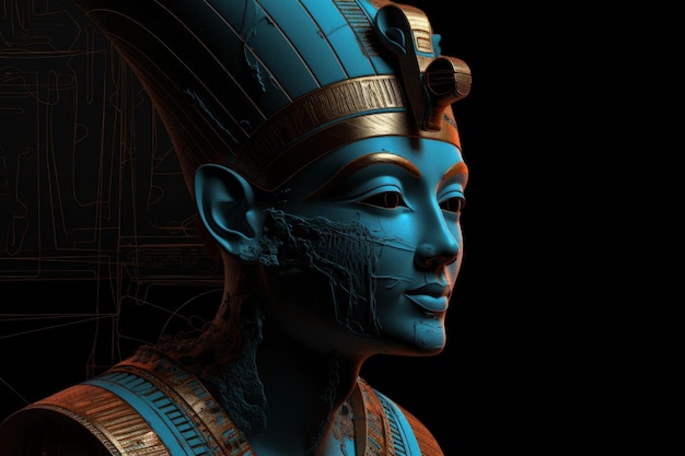 Blue egypt testa quenn Genera Ai