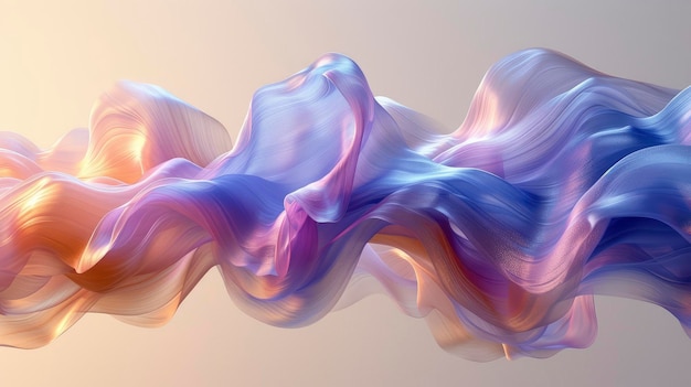 Blue Futuristic Soft Smoke Gradient Flow Background Illustrazioni in HD