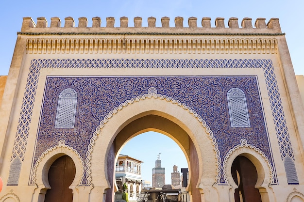 Blue Gate Bab Bou Jeloud a Fez in Marocco