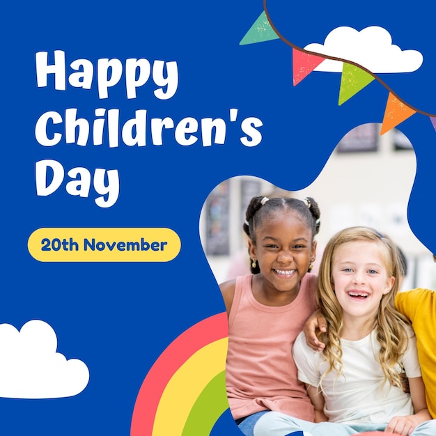 Blue Happy Children39s Day Instagram Post 1