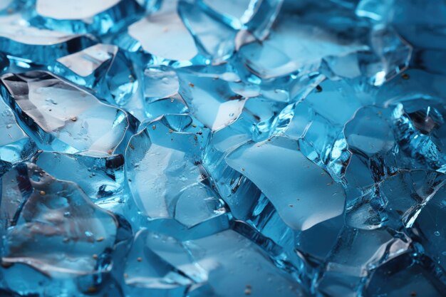 BLUE ICE BLUE TEXTURED BACKGROUND Superficie invernale Illustrazione artistica generativa IA