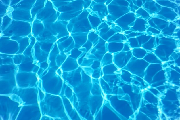 Blue Ripple Water Background Piscina Acqua Riflessione del sole