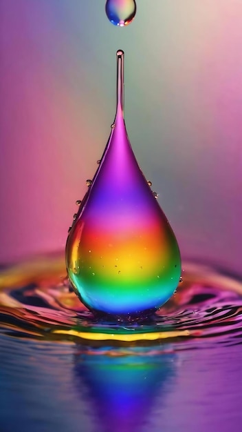 Blur goccia d'acqua di muticolors arcobaleno per lo sfondo del design