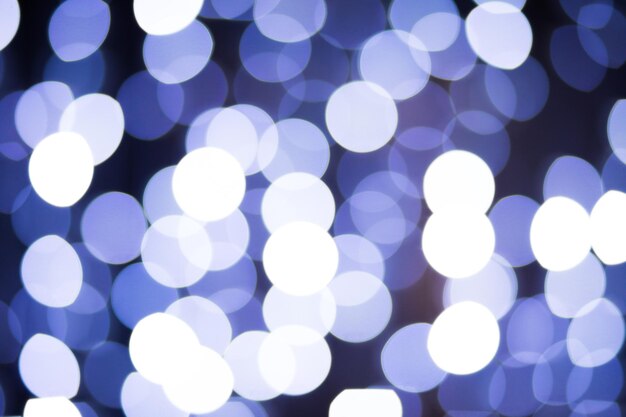 Blurry Xmas Blue Lights Bokeh di notte