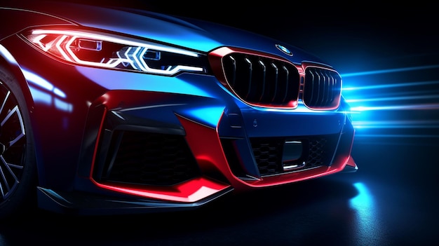 BMW rivela la sua nuova M8 coupe con un nuovo proiettore a LED generativo ai