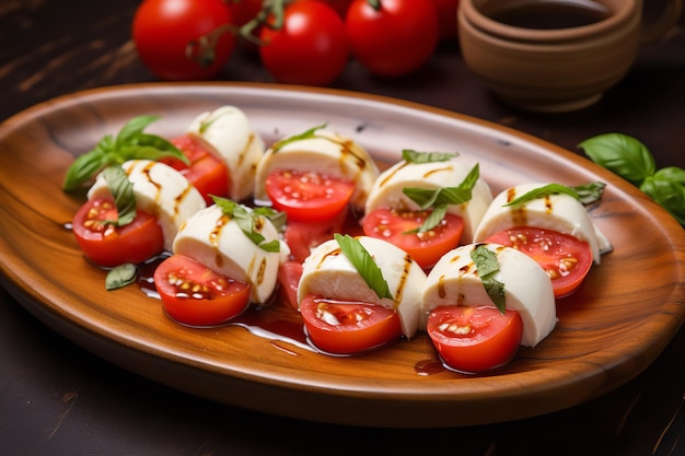 Bocconcini Di Pomodoro E Mozzarella Antipasto Italiano