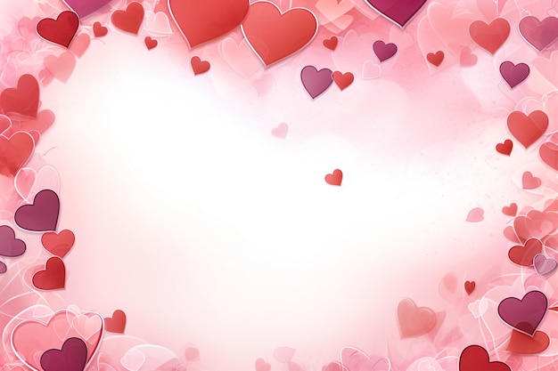 Bokeh a forma di cuore su uno sfondo rosso sfondo di San Valentino Bokeh scintillante illustrazione vettoriale