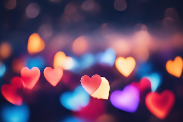 bokeh a forma di cuore