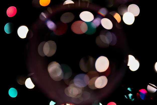 Bokeh astratto come sovrapposizione