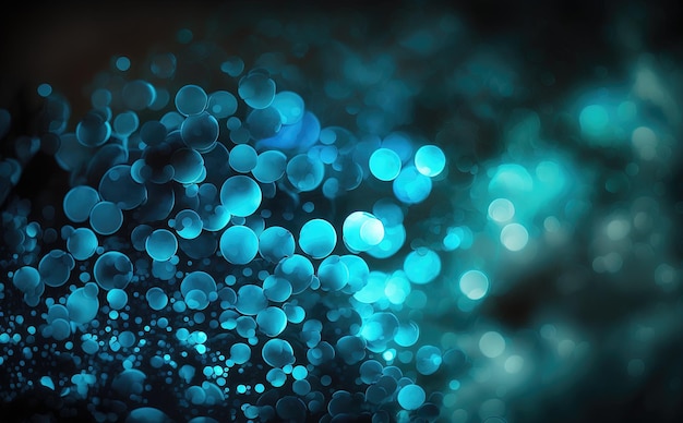 Bokeh blu