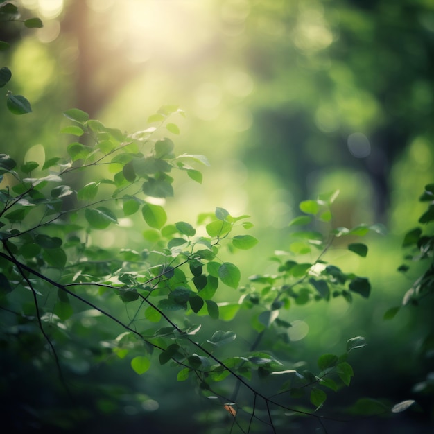 Bokeh Blur Natura Foglie Alberi Organici