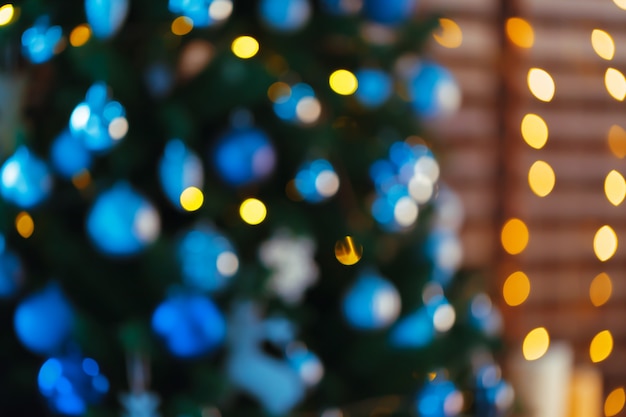 Bokeh di luci di Natale