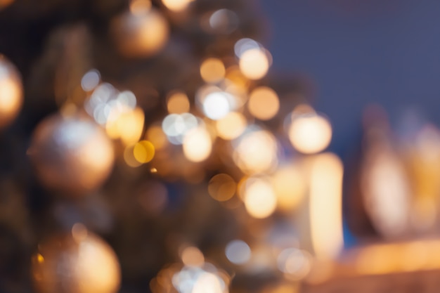 Bokeh di luci di Natale