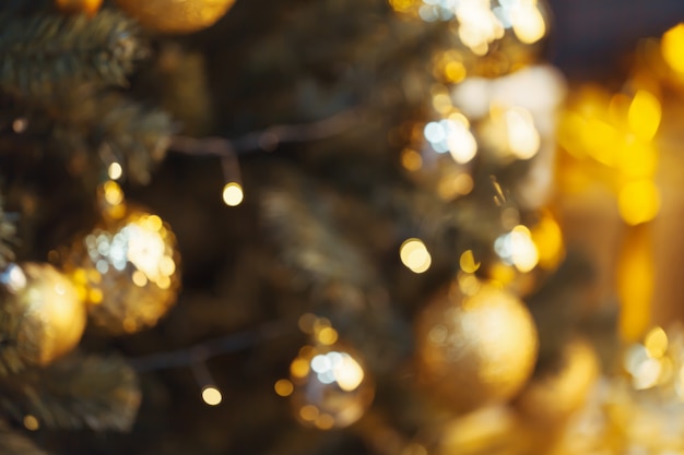 Bokeh di luci di Natale