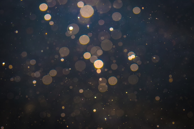 Foto bokeh di lusso astratto con sfondo nero