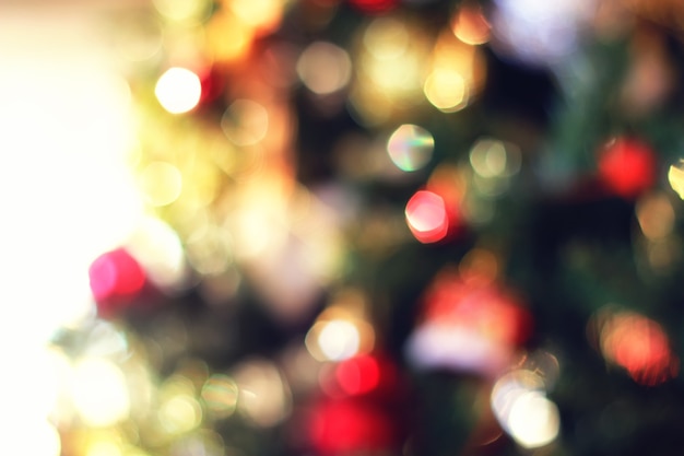 Bokeh di natale del cerchio di colore