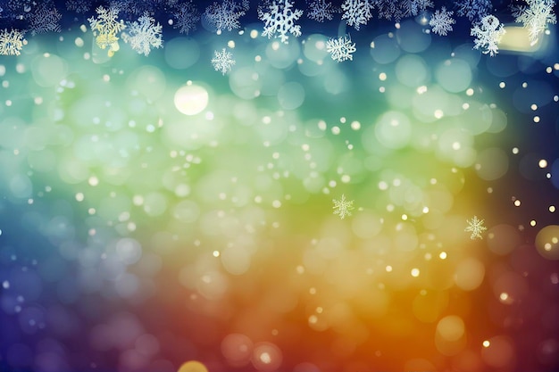 bokeh fiocco di neve natale sfondo