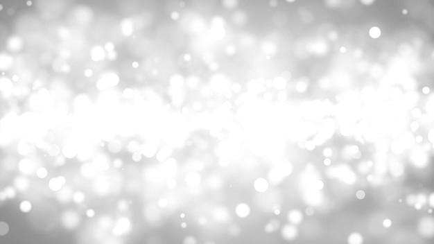 Bokeh grigio e bianco Rendering digitale 3d