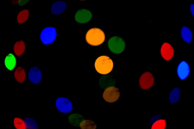 Bokeh luci Bellissimo sfondo di Natale e luce di Capodanno Festivo astratto con