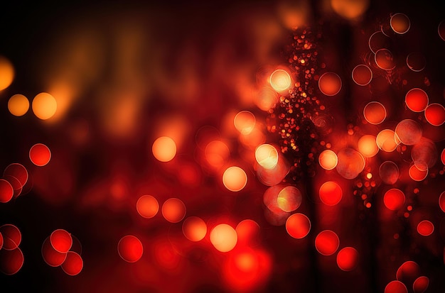 Bokeh rosso bellissimo sfondo festivo concetto di vacanza